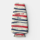 Land van Vrije Amerikaanse Onafhankelijkheidsdag S Flesjeskoeler (Voorkant)