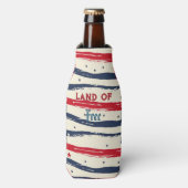 Land van Vrije Amerikaanse Onafhankelijkheidsdag S Flesjeskoeler (Fles Voorkant)