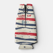 Land van Vrije Amerikaanse Onafhankelijkheidsdag S Flesjeskoeler (Achterkant)