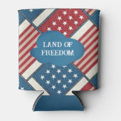 Land van Vrijheid Amerikaanse Onafhankelijkheidsda Blikjeskoeler (Voorkant)
