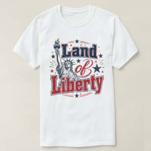 Land van Vrijheid – Patriottische 4 juli T-shirt