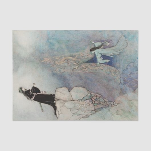 “Land van Yomi” door Warwick Goble Tissuepapier (Voorkant)