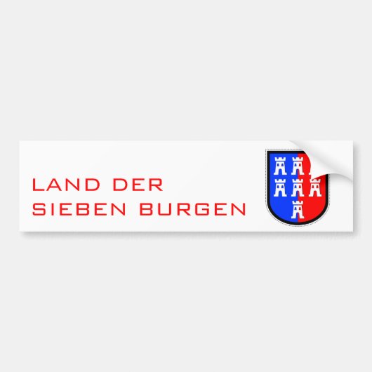 Land van zeven schatten bumpersticker (Voorkant)