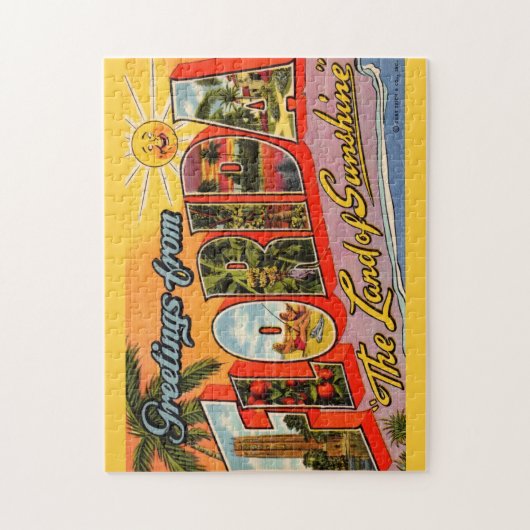 Land van zonneschijn Groet Legpuzzel (Verticaal)