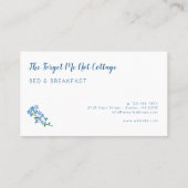 land vergeet-me-niet patroon visitekaartje (Achterkant)