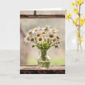 Land Verjaardag Daisy Boeket Kaart (Gele Bloem)