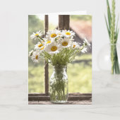 Land Verjaardag Daisy Boeket Kaart (Voorkant)