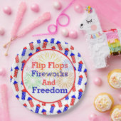 Land vierde juli papieren bordje (Feest)