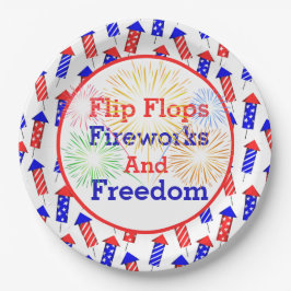 Land vierde juli papieren bordje