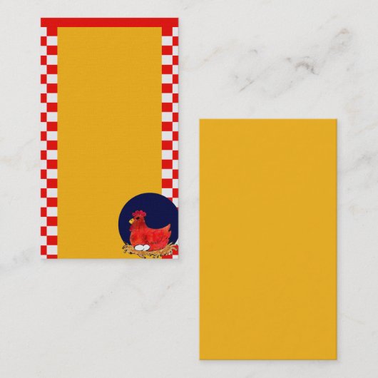 Land  Visitekaartje kip (Voorkant / Achterkant)