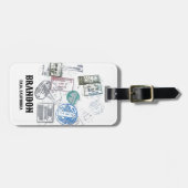 Land Visum Stempels Koel  Bagagelabel (Voorkant horizontaal)