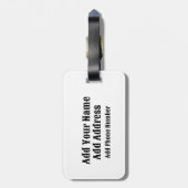 Land Visum Stempels Koel  Bagagelabel (Achterkant verticaal)