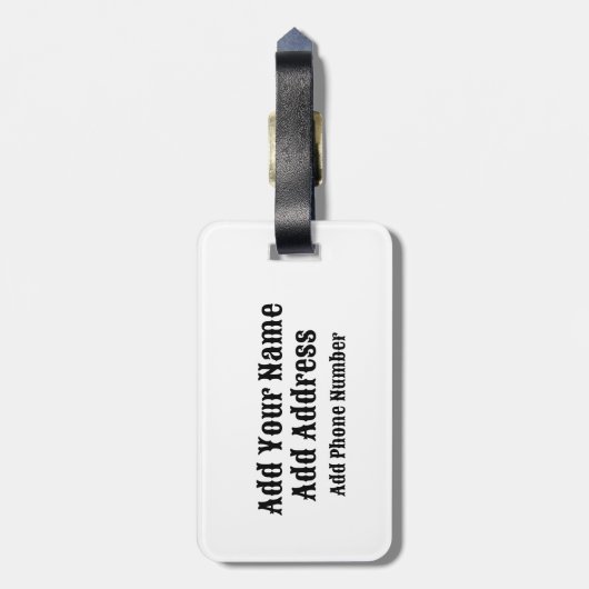 Land Visum Stempels Koel  Bagagelabel (Achterkant verticaal)