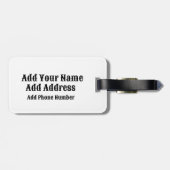 Land Visum Stempels Koel  Bagagelabel (Achterkant horizontaal)