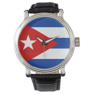 Land Vlag Cuba Horloge