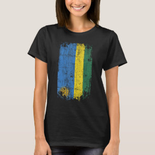 Land Vlag Souvenir Grunge Vlag Rwanda T-shirt