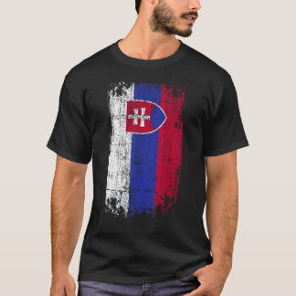 Land Vlag Souvenir Grunge Vlag Slowakije T-shirt