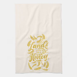 Land vloeiend met melk en honing theedoek