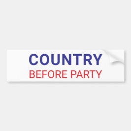 Land Voor Partij Politiek Bumpersticker