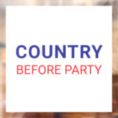Land Voor Partij Politiek Raamsticker (Vel 2)