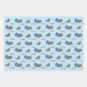 Land Vrachtwagen, Barn, Deer & Buffalo Plays Inpakpapier Vel (Voorkant)