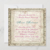  Land Vrijgezellenfeest Tea Party Uitnodiging (Achterkant)