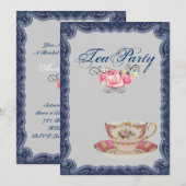  Land Vrijgezellenfeest Tea Party Uitnodiging (Voorkant / Achterkant)