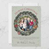 Land Vrolijk Kerstfeest Familie Kerstmis Feestdagenkaart (Voorkant)