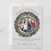 Land Vrolijk Kerstfeest Familie Kerstmis Feestdagenkaart (Voorkant)