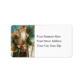 Land waar de kerstman  is etiket (Voorkant)