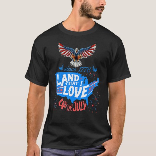 Land waar ik van hou t-shirt (Voorkant)