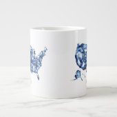 Land waar ik van hou - Verenigde Staten Map Grote Koffiekop (Voorkant)