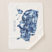 Land waar ik van hou - Verenigde Staten Map Sherpa Deken (Voorkant)