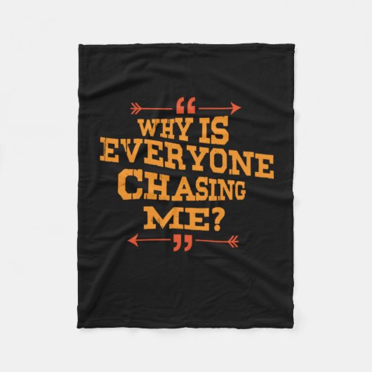 Land waarom iedereen me achtervolgt fleece deken (Voorkant)