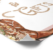 Land Waterverf Bloemenlaarzen Kaarten & geschenken Poster (Hoek)