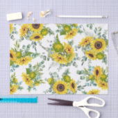 Land Waterverf Gele Zonnebloem Tissuepapier (Craft)