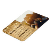 Land Weddenschap Opslaan Datum met foto Magneet (Linkerzijde)