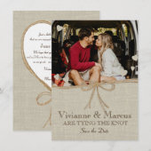 Land Weddenschap Save the Date (Voorkant / Achterkant)