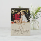 Land Weddenschap Save the Date (Staand voorkant)