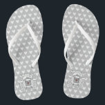 Land Weddenschap Trekker Flip Flop Footwear<br><div class="desc">Een paar trekkerlanden boerderij met de naam bruiloft leuke teenslippers.</div>