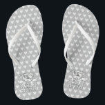Land Weddenschap Trekker Flip Flop Footwear<br><div class="desc">Een paar trekkerlanden boerderij met de naam bruiloft leuke teenslippers.</div>