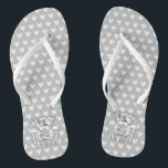 Land Weddenschap Trekker Flip Flop Footwear<br><div class="desc">Een paar trekkerlanden boerderij met de naam bruiloft leuke teenslippers.</div>