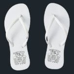 Land Weddenschap Trekker Flip Flop Footwear<br><div class="desc">Een paar trekkerlanden boerderij met de naam bruiloft leuke teenslippers.</div>