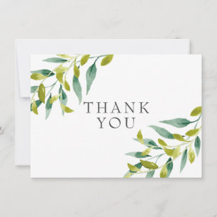 Land weide groen dank u bedankkaart