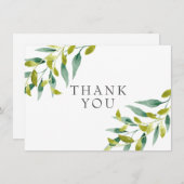 Land Weilanden Groene Gebieden Dank U Bedankkaart (Voorkant / Achterkant)