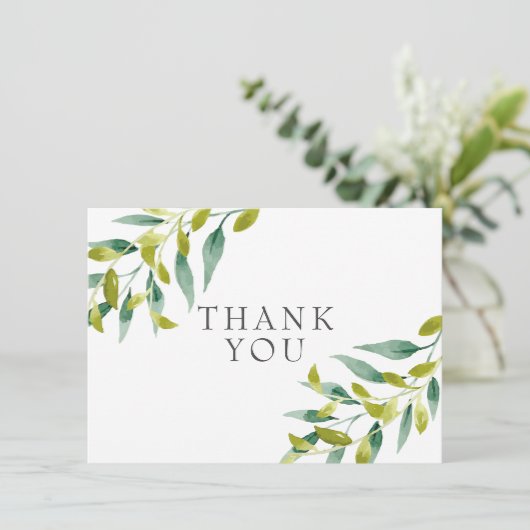 Land Weilanden Groene Gebieden Dank U Bedankkaart (Staand voorkant)