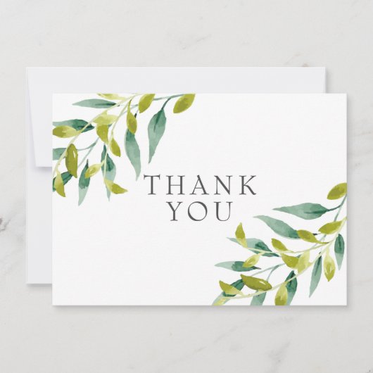 Land Weilanden Groene Gebieden Dank U Bedankkaart (Voorkant)