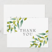 Land Weilanden Groene omgeving Dank u wel Bedankkaart (Voorkant / Achterkant)