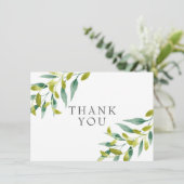 Land Weilanden Groene omgeving Dank u wel Bedankkaart (Staand voorkant)