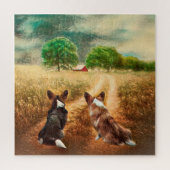 Land Welsh Corgis Legpuzzel (Verticaal)